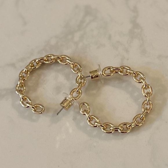 Dannijo Liona Hoop Earrings. - Picture 3 of 4